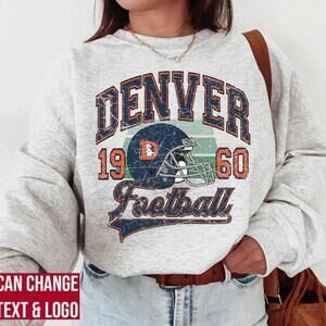 Denver Football Sweatshirt Denver 1960 Style Denver Football